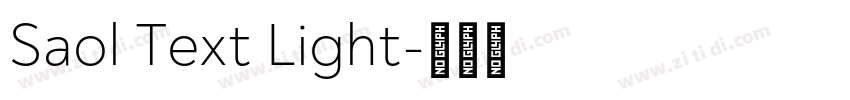 Saol Text Light字体转换
